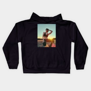 Sunset Self Portrait II Kids Hoodie